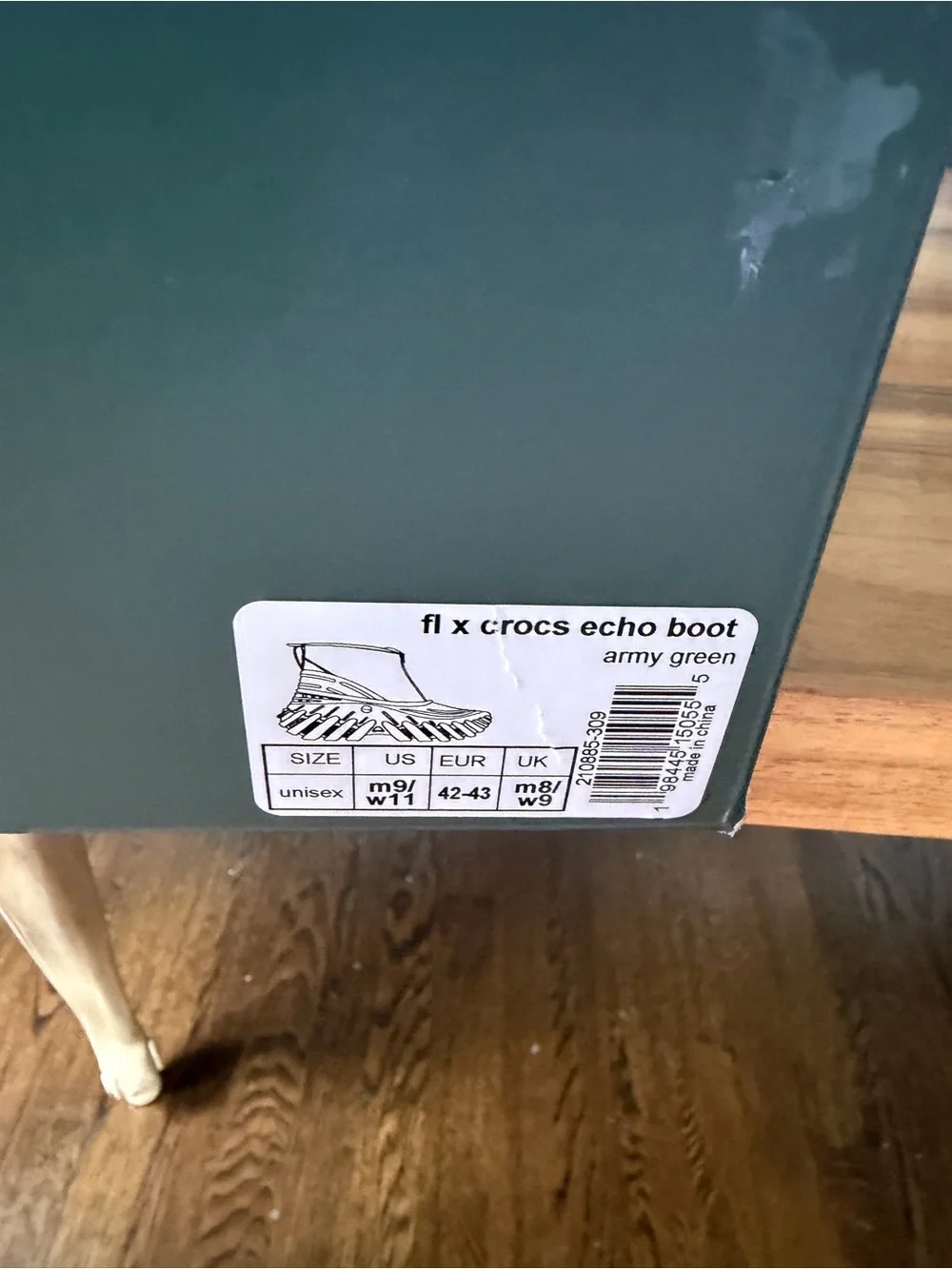 CROCS Echo Boot in Army Green